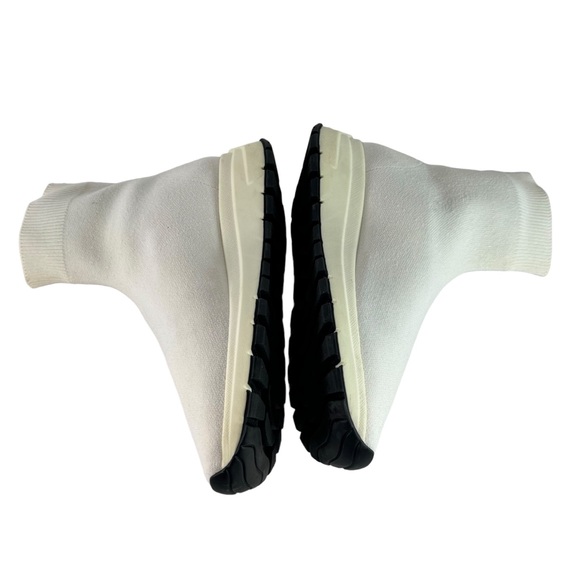 PRADA White Cloth Sock Women's High Top Sneakers Marked as 37 - 7US - Picture 9 of 13